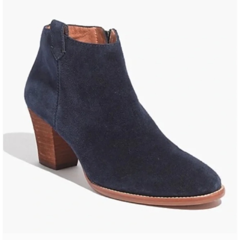 Madewell The Billie Suede Anke Boot in black 9